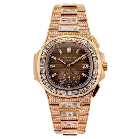 patek philippe full of diamond|Patek Philippe nautilus diamond bezel.